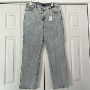 Modern straight super high rise jeans